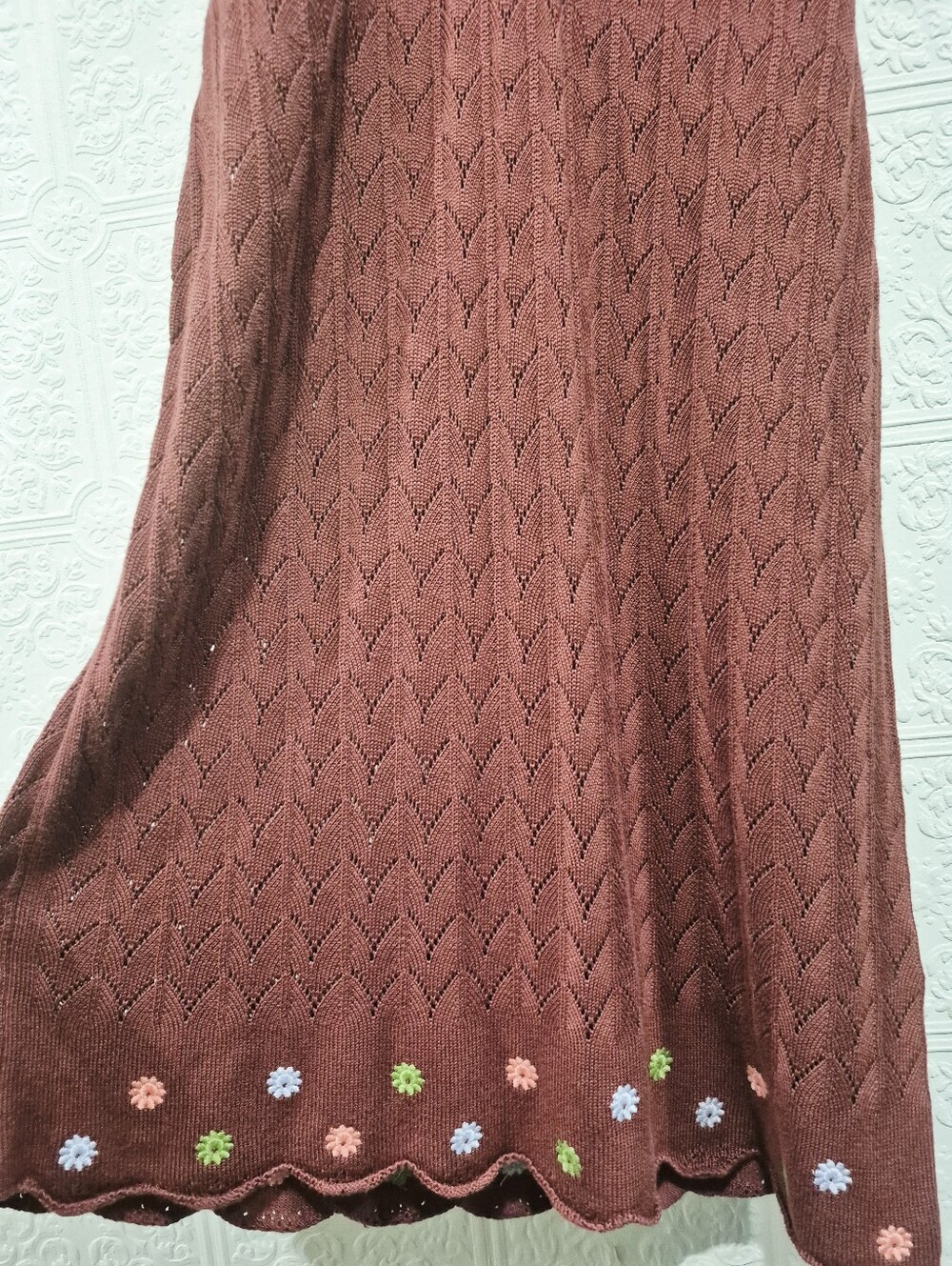 Free People Intimately Lazy Daisy Crochet Chemise Midi Dress - Picture 6 of 12